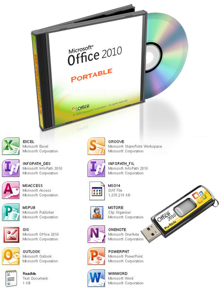 Microsoft office portable usb